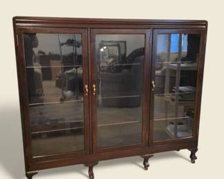 Antique Glass Front Bookcase