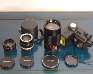 Various Vivitar Lenses and Flash