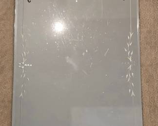 Vintage Etched Mirror