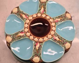 Minton Majolica Oyster Plate