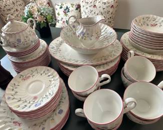 Here is another beautiful set of china! This is MCM Johnson’s Brothers “SUMMER CHINTZ” Pattern. Service for 8!