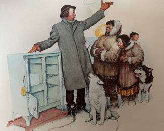 NORMAN ROCKWELL TRAVELING SALESMEN SERIES! WE HAVE TWO SET OF THESE! BOTH IN THEIR ORIGINAL MAILING TUBES AND BOTH SETS ARE IN MINT CONDITION! WITH CERTIFICATES! 