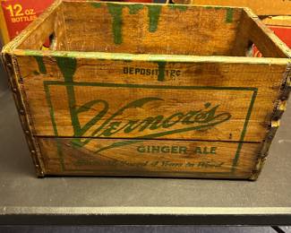 Love this old vintage wooden Vernors  Ginger Ale Crate! 
