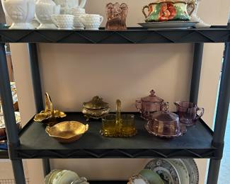 A small selection of the lovely glass/china in the home!