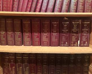 FANTASTIC VINTAGE SAGINAW CITY DIRECTORIES!  1937 - 1991!