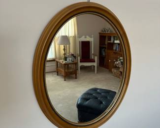 Nice GOLD oval mirror! 
