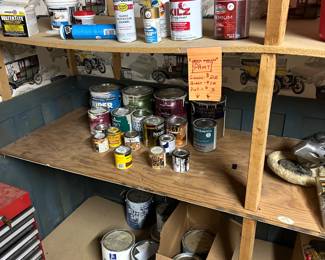 Paints! Gallons, quarts and pints! 