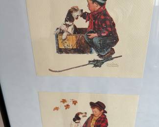 A pair of Norman Rockwell Prints! Framed! This is 1 of 2 we have! 