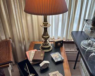 Here is the companion table and lamp!
