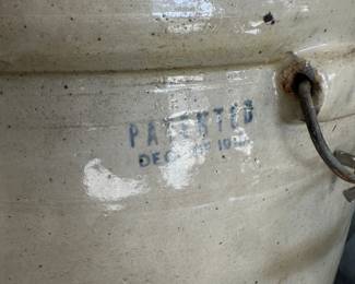 This is a SUPER RARE FANTASTIC FIND! A 15 Gallon Red Wing Crock with handles! 1915! PERFECT! 