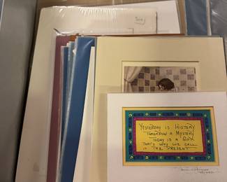 Another box of terrific watercolors, prints etc…MANY SIGNED! 