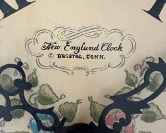 A terrific  New England Clock Company Clock! COMPLETE! 