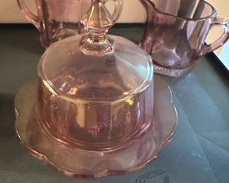Three piece set of Purple Imperial Glass! 