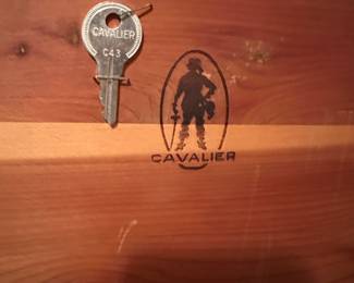 The Cavalier Hope Chest is marked with its original key! 