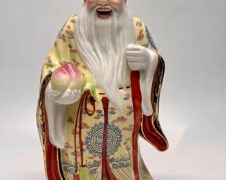 Chinese Porcelain Figurine of Shou Lao Immortal
