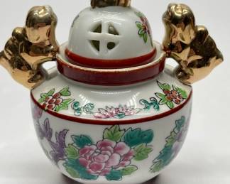 Vintage Porcelain Asian Incense Burner