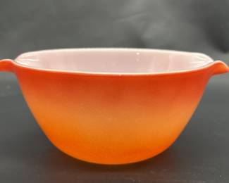 Vintage Rainbow Tangerine by Fire King Mixing Bowl