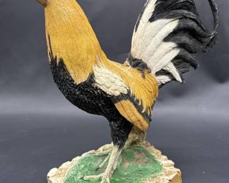 Resin Rooster Figurine from Mexico