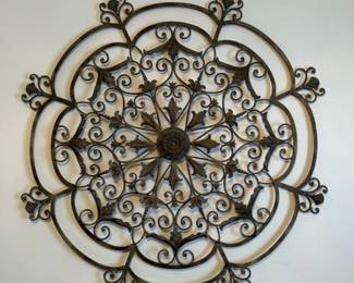Large Ornate Metal Wall Decor