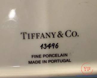 TIFFANY & CO Fine Porcelain Vide Poche Trinket Dish