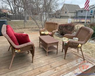 Hampton Bay Faux Wicker Patio Set