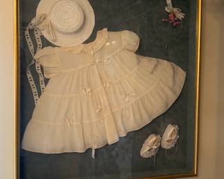 Infant Outfit in Framed Shadow Box