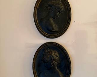 Classical Oval Portrait Medallion Wall Plaques