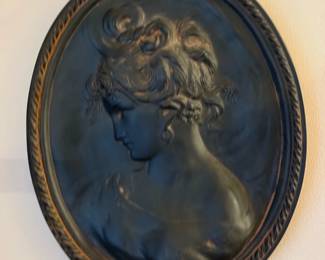 Classical Oval Portrait Medallion Wall Plaque