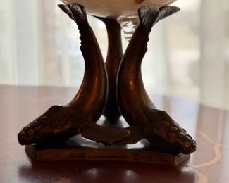 Brass Humpback Whale Stand