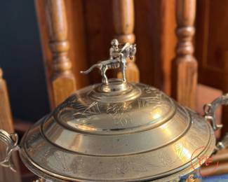 Vintage Brass Handled Urn