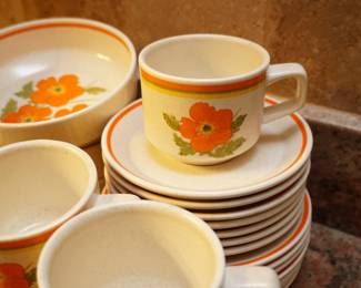 Lenox Fire FLower dinnerware