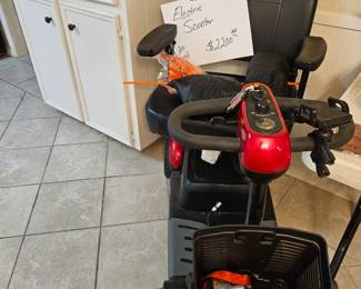 Handicap Scooter, charger, cup and phone holder and cover