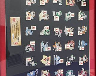 Framed Olympic Pins