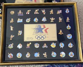Framed Olympic Pins