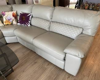 Gray Electric Reclining Sectional