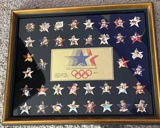 Framed Olympic Pins