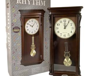 ANDE702 Rhythm Wall Clock With Music Rhythm Westminster wall clock with 16 classical melodies and 3 Christmas melodies.

