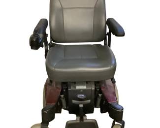 ANDE714 Pronto M50, M51, Sidestep Wheelchair Wheelchair has handy pocket on back of seat and controls on the right armrest.  Comes with owners manual. 
