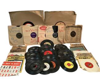 BRDA715 Vintage Record Lot includes Nov 1947 release Treasury Department U.S. Savings Bonds Division Radio-Recording by The Savings Bonds Orchestra.  
