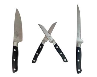 KEKU709 Culinary Institute Knives 5" Cook's knife; 6" Boning knife; 3-1/2" Sheep's foot Parker
