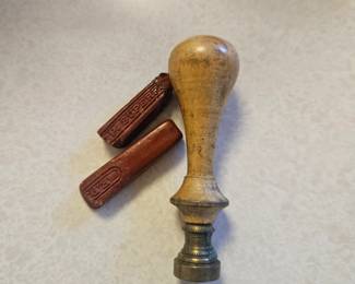 Antique Stamper with initials FC. 