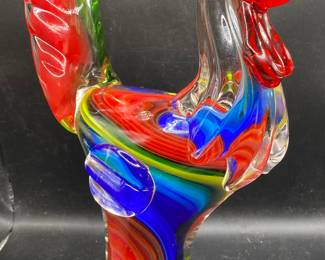 Art Glass Rooster