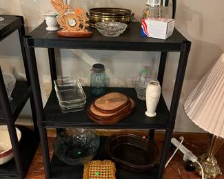 Glass items and pans