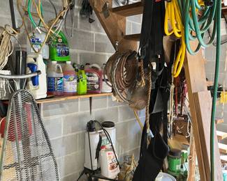 Rope and cleaning supplies