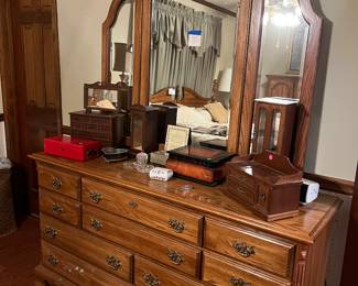Dresser with mirror