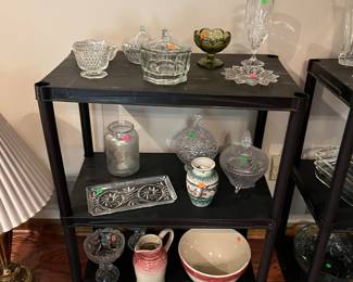 Glass items and kitchen items