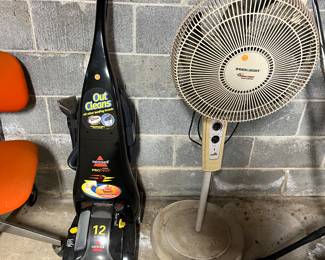 Fans and carpet cleaner