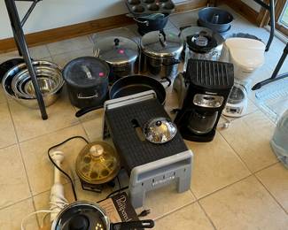 Pots, pans, and small appliances