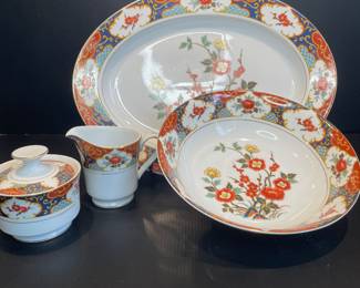 Montgomery Ward fine china Kyoto serveware vintage 