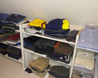 Men’s pants, shorts, shirts 